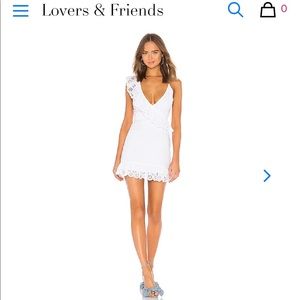 Lover + Friends White Dress